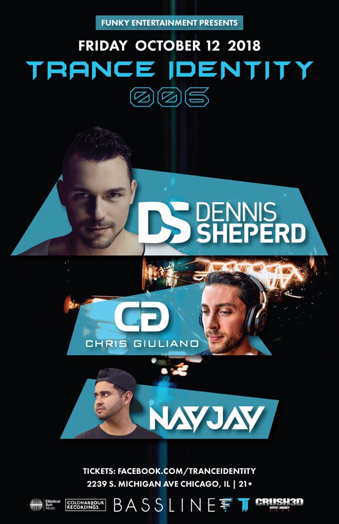 FunkyEntChicago's tweet photo. Full lineup announced for TI006. Tickets in bio.
#Funkyent #tranceidentity #trance #trancefamily #chicago #chicagoevents #chicagotrancefamily #progressivetrance #tranceshow #chicagoconcerts #tranceevents #trancefamilychicago #nightclub #chicagonightclubs #chicagonightlife https://t.co/lAB98NnvOr