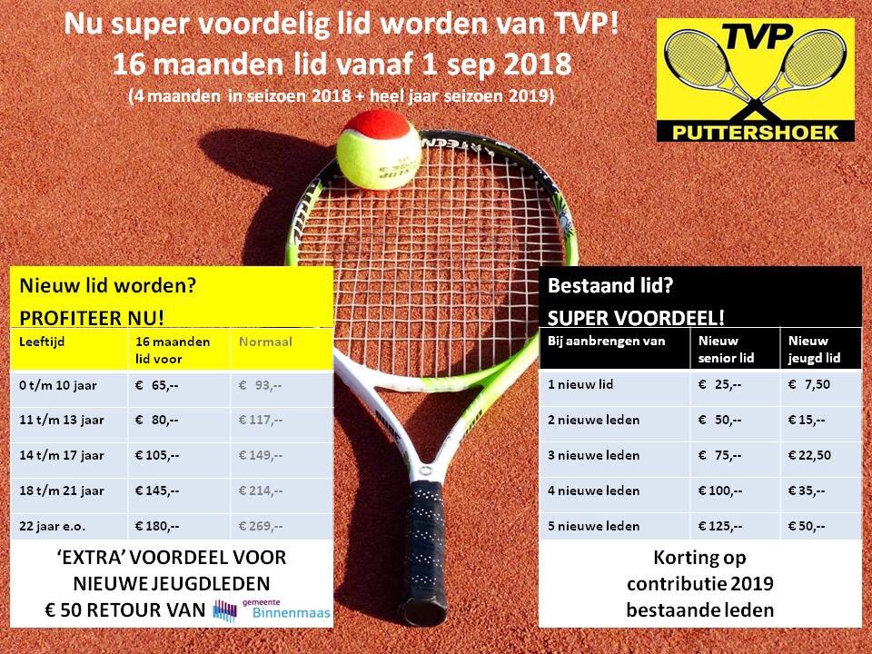 Voordeel voor nieuwe en bestaande leden! tvputtershoek.nl/word-lid-van-t…