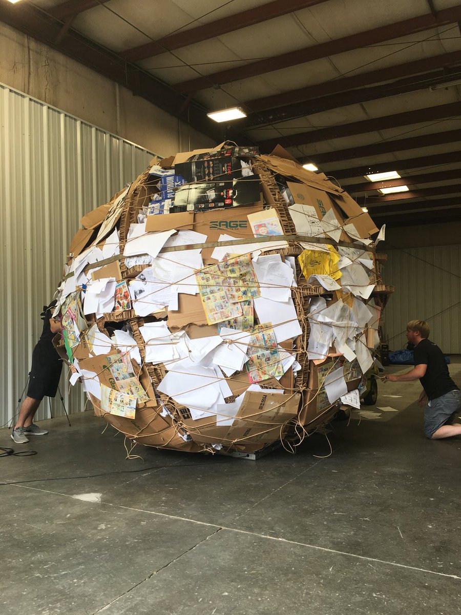 Public-private partnerships are common in <a href="/WakeGOV/">Wake County Government</a> , but sometimes they're record-breaking. Thanks to about 500 lbs of paper from <a href="/WCPSS/">Wake County Public School System</a>, <a href="/giantpaperball/">world's largest paper ball</a> was a success. Special thanks to school leaders <a href="/BaucomPTA/">Baucom PTA</a> , @LaurelParkElem and <a href="/SalemMSWake/">Salem Middle School</a> for feeding the ball!