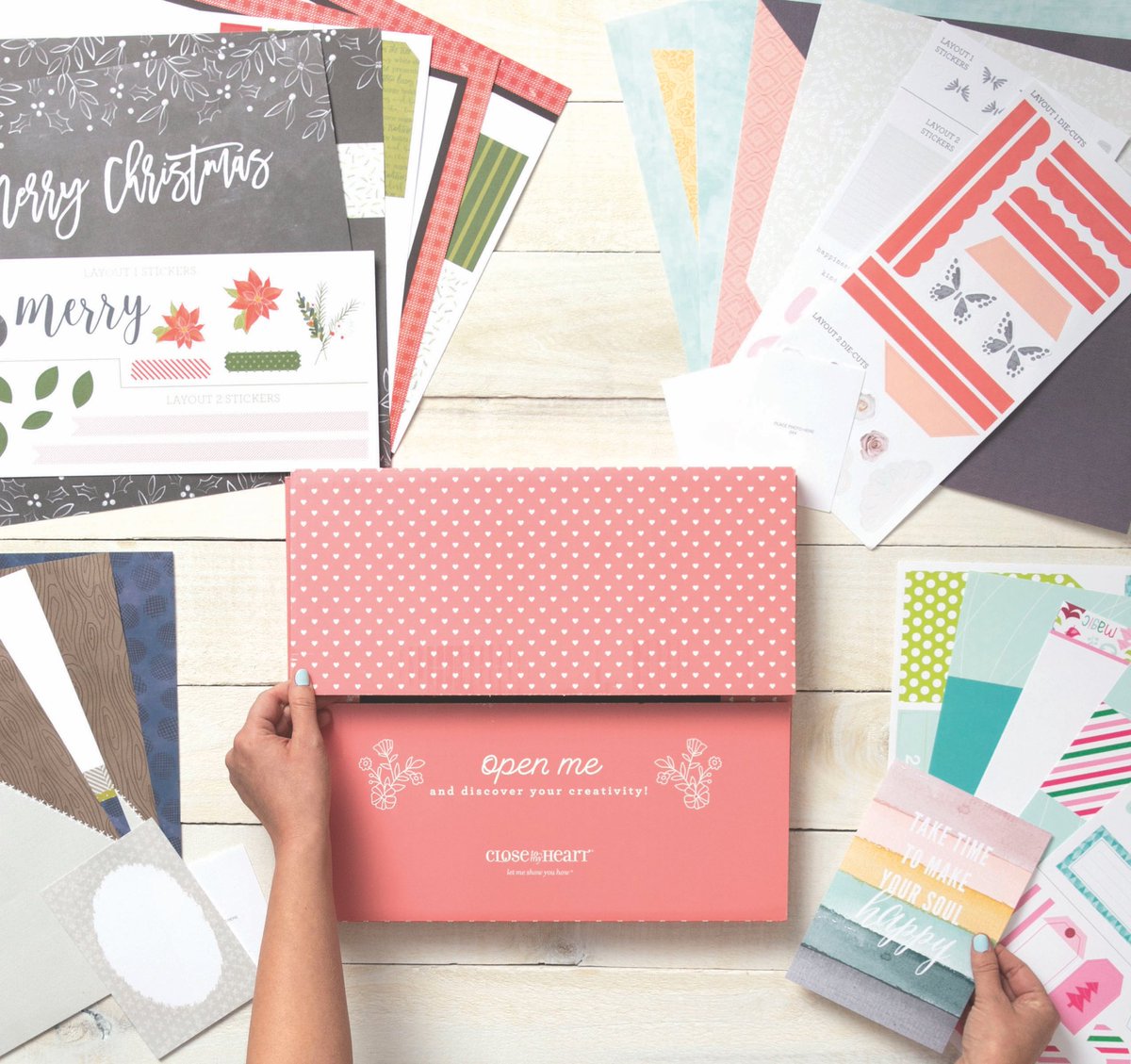 CTMH's tweet image. Raise your hand if you've gotten YOUR Craft With Heart subscription box!👋🏼
#ctmh #closetomyheart #craftwithheart #subscriptionbox #cutabove