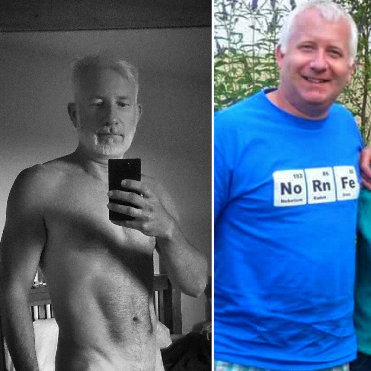 paulgilpin's tweet photo. 2018 on the left, 2013 on the right. That's what losing 20kg looks like. Basically dropping the weight of a fully packed summer holiday suitcase by cutting carbs and sugars. 💼 #progressnotperfection #ketodiet #keto #LCHF #lowcarb #HIIT #projectsixpack 💪 https://t.co/6SDnJenzan