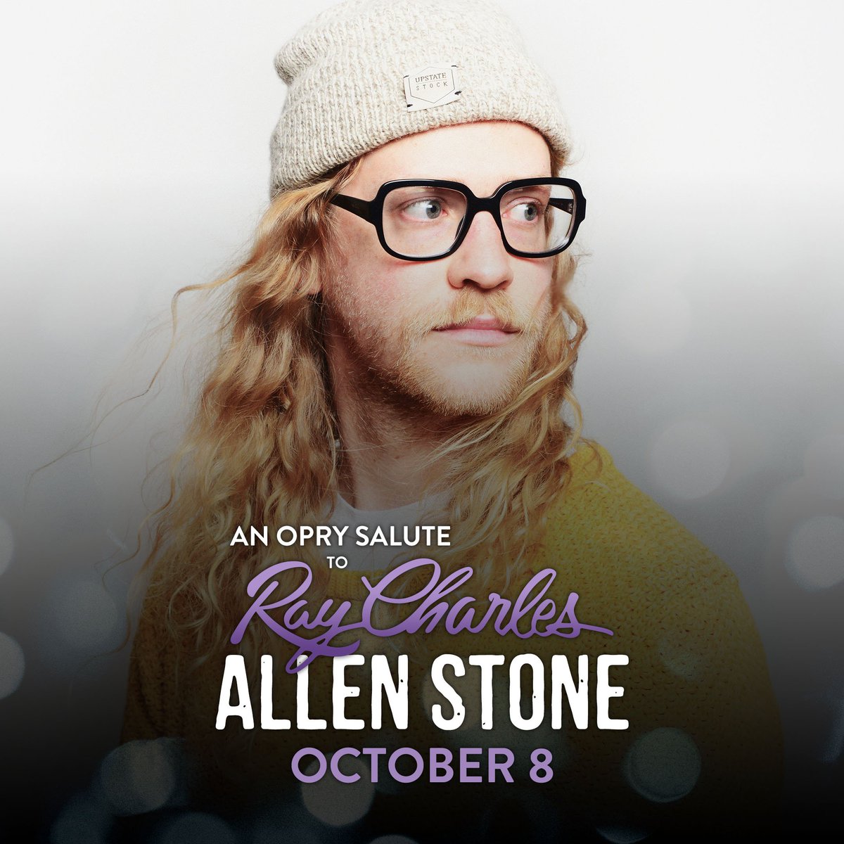 allenstone's tweet photo. What a night it's going to be at the @opry. I'll be honoring the music and influence of the man Ray Charles! See y'all October 8! https://t.co/uYhJ4KF7H8 https://t.co/RRkC6b6LIZ