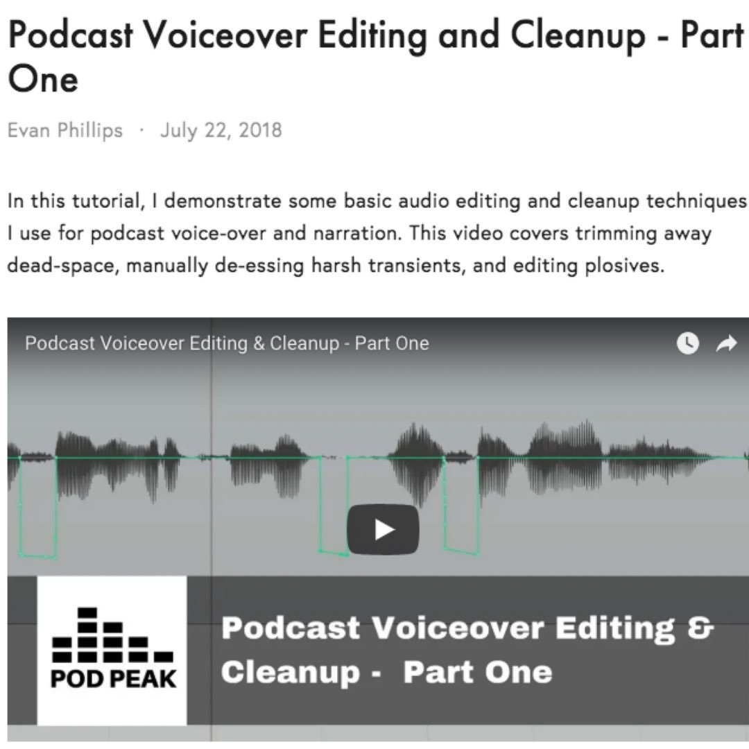 pod_peak's tweet image. Some audio editing tips for podcasters:

podpeak.com/tips-and-trick…