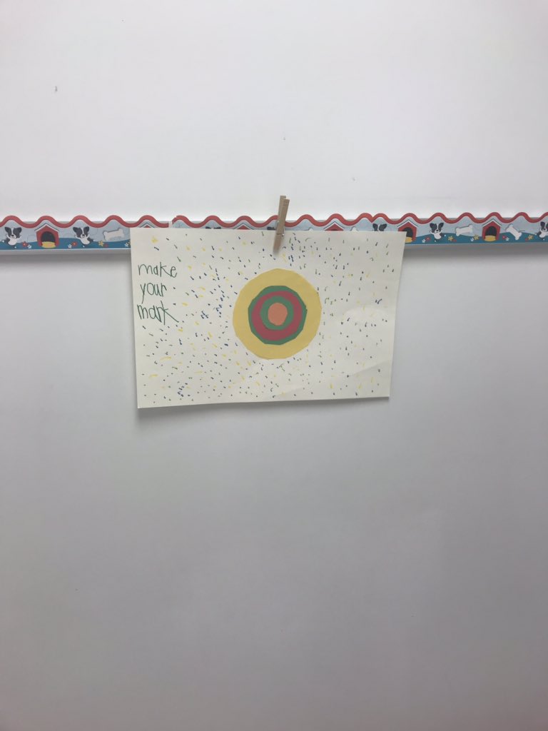 2cawilson's tweet photo. Making our mark today with our dot crafts! @misssanderslres #dotday ❤️ https://t.co/nK5CZUR86Z
