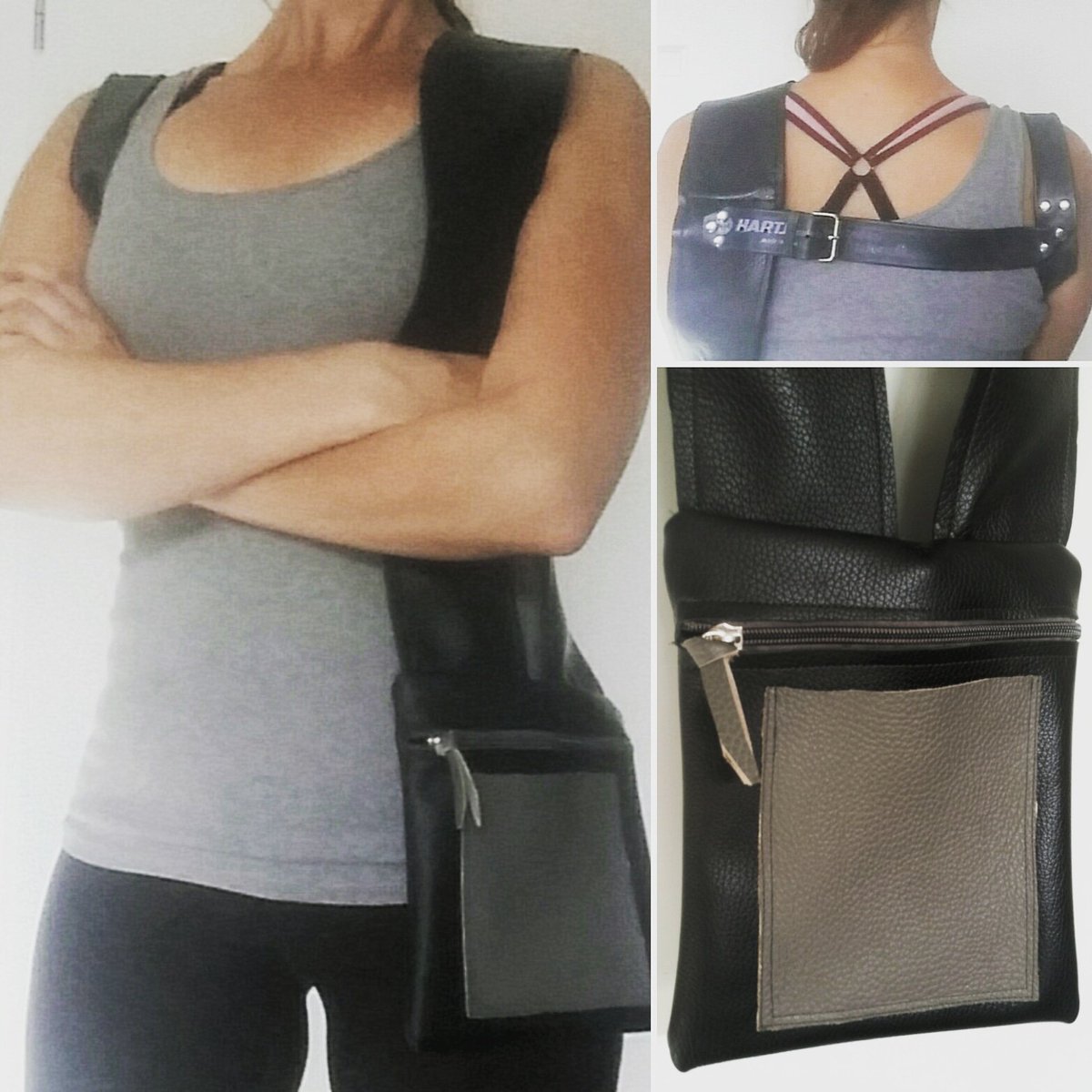 Trying a new concept. First prototype.
#holsterbag #handsup #reclaimedleather #coolbag