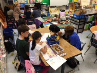 MantuaEs's tweet photo. Mrs. Hochstetler's Ks and Mr. Malc's 6th graders, working on #letterformations and brainstorming on what it means to be a great #friend @MantuaEs @fcpsnews #wearefcps #mantuabuddies #letters #mentors #smile #yay https://t.co/1Kys8zoZ3L
