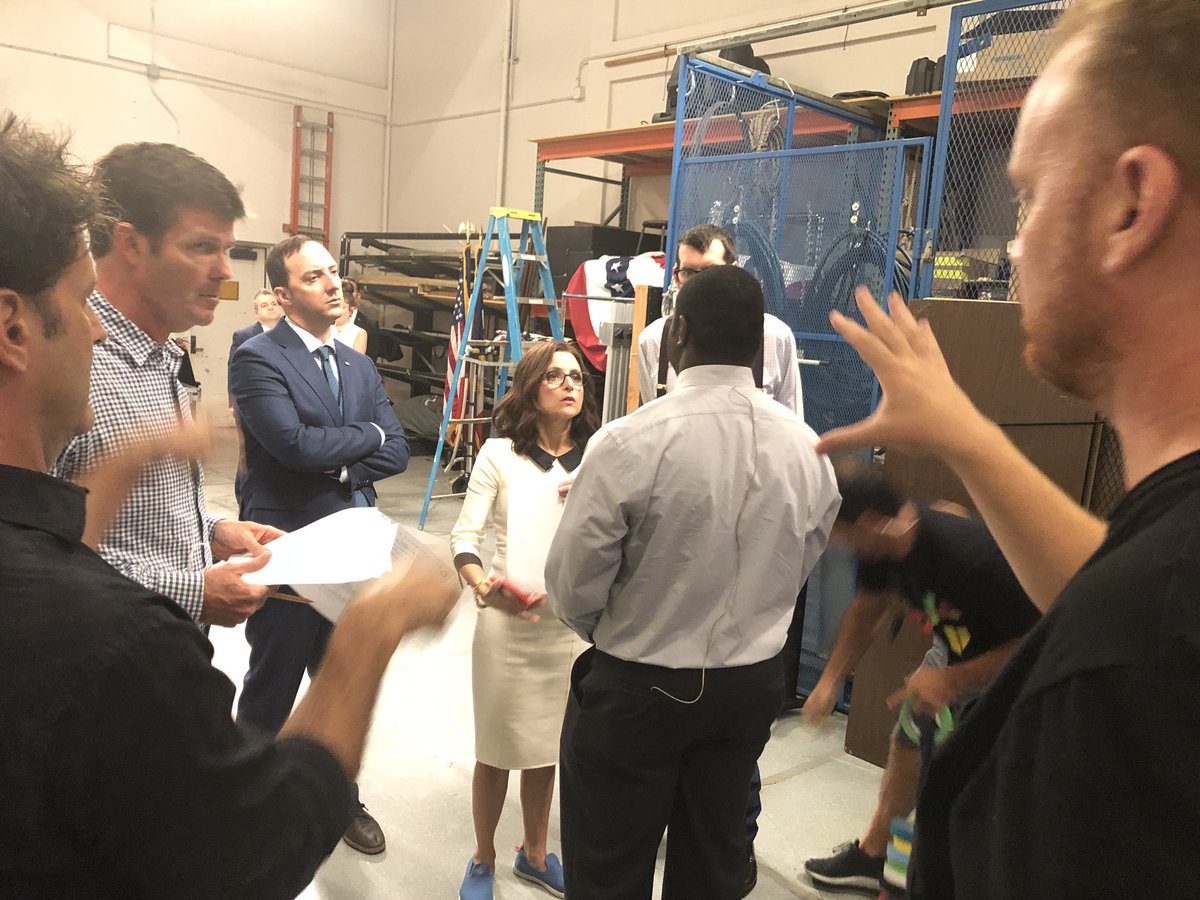 DavidHMandel's tweet photo. #veep #bts #finalseason #director #morgansackett @officialjld @mrtonyhale @SamRichardson @timothycsimons plus camera operators #bowebb #joshwilliamson @veephbo https://t.co/ipx2w9NeRM