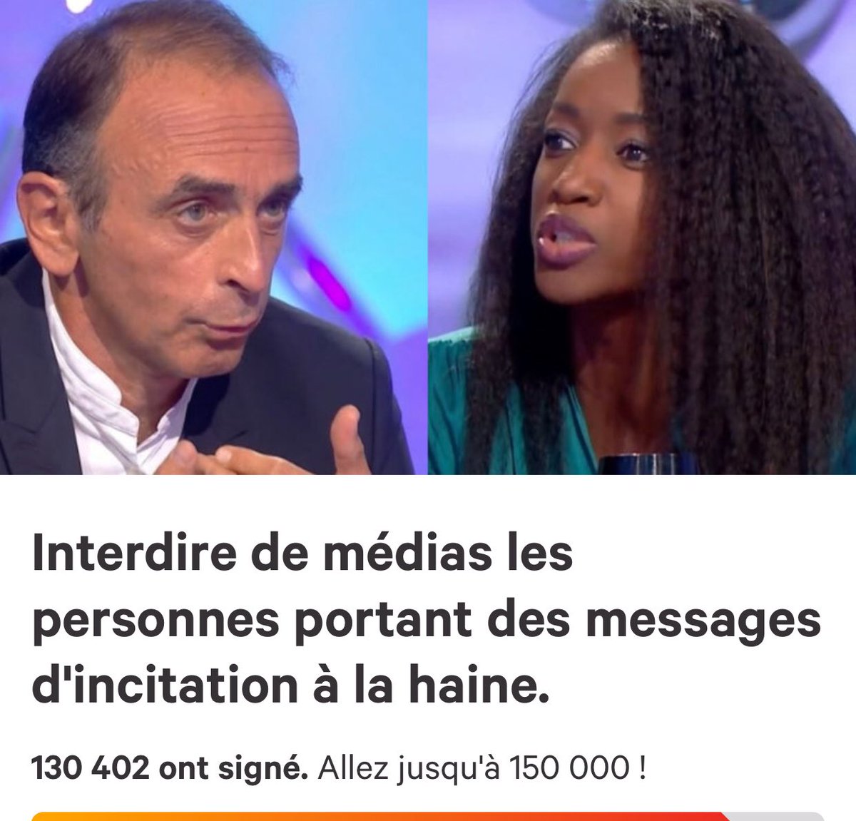 HapsatouSy's tweet image. Déjà plus de 130.000 signatures en moins de 24h ! On continue ❤️❤️❤️ vive l’amour. Non à la haine.         chn.ge/2OCNip0