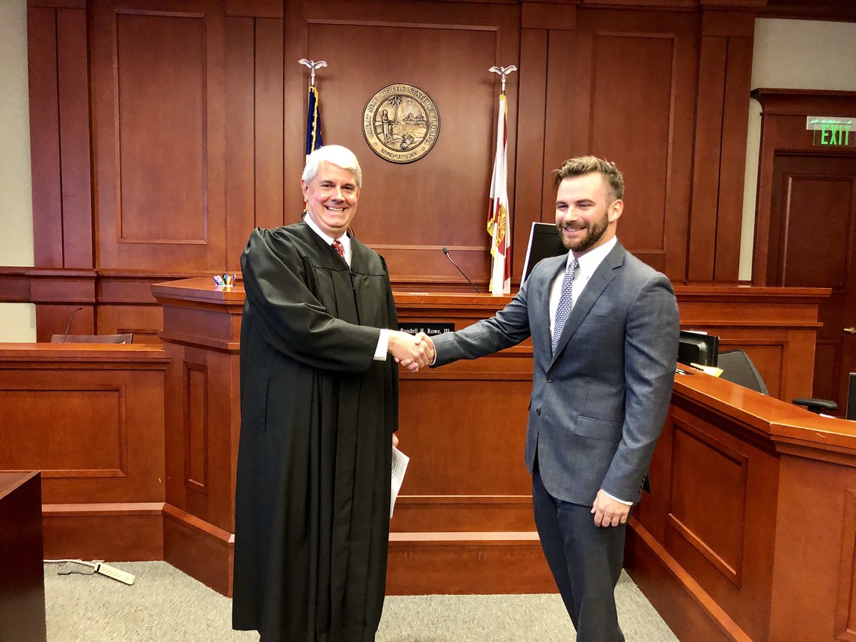 michael_kaney's tweet photo. I had the honor of getting sworn into @TheFlaBar today by my cousin, The Honorable Randell H. Rowe III. @FSUCollegeofLaw https://t.co/UdF9aa5Y6v