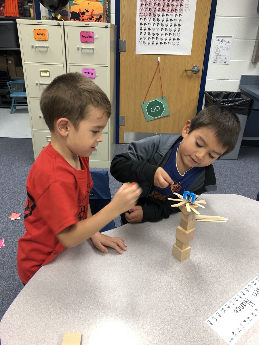Using our cooperation and problem-solving skills to figure out a way to get the letters up the coconut tree! 🌴 #STEM #ChickaChickaBoomBoom