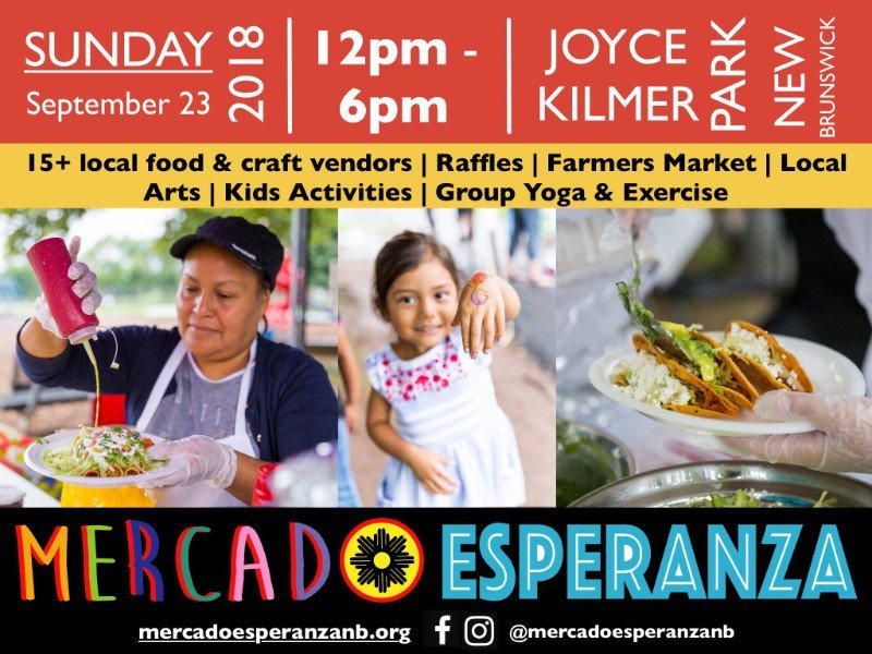 CityofNewBruns's tweet photo. @mercanzanb returns to Joyce Kilmer Park from noon to 6 p.m. this Sunday, featuring vendors, music and dance, crafts, activities for children, food and more. Admission is FREE and open to all! https://t.co/Vu0EQGZMXk