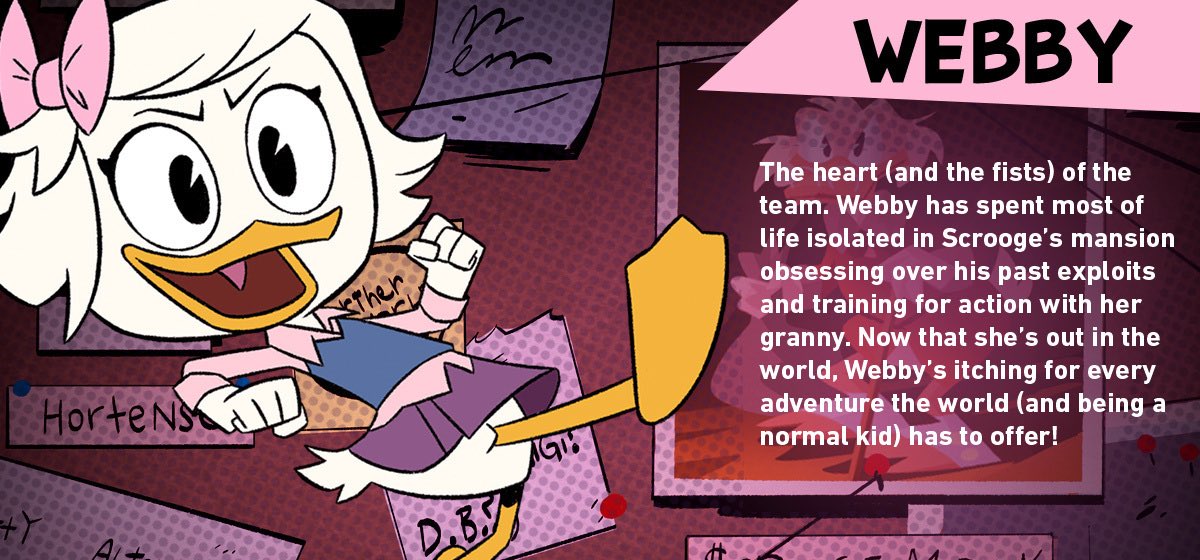 "Hi, I'm Webby!"

📌Ducktales reboot
📌Experienced RPer
📌Multifandom nerd
📌Crossovers and OCs completely welcome
📌Badass, innocent ninja girl
📌Friendly writer
📌#Scribbl35
📌RT/Fave please?