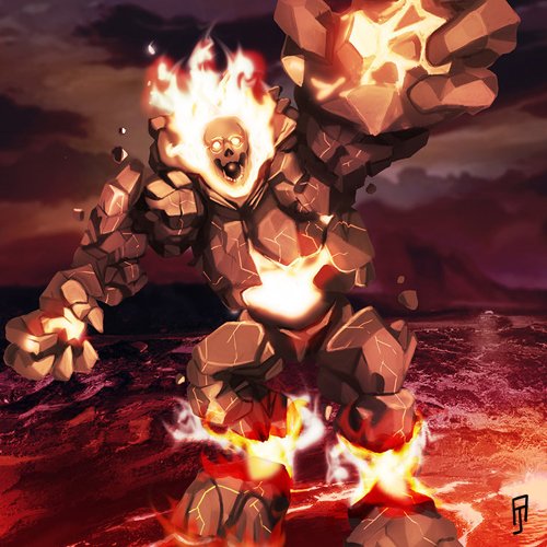 Irhi_Leth's tweet photo. An illustration that i'm so proud of! <3 A very angry Fire Golem 🔥🔥🔥 #fire #golem #elemental #fantasy #artstagram #instaart #artistsofinstagram #flames #firegolem #fireelemental https://t.co/rlIjXlpgB4