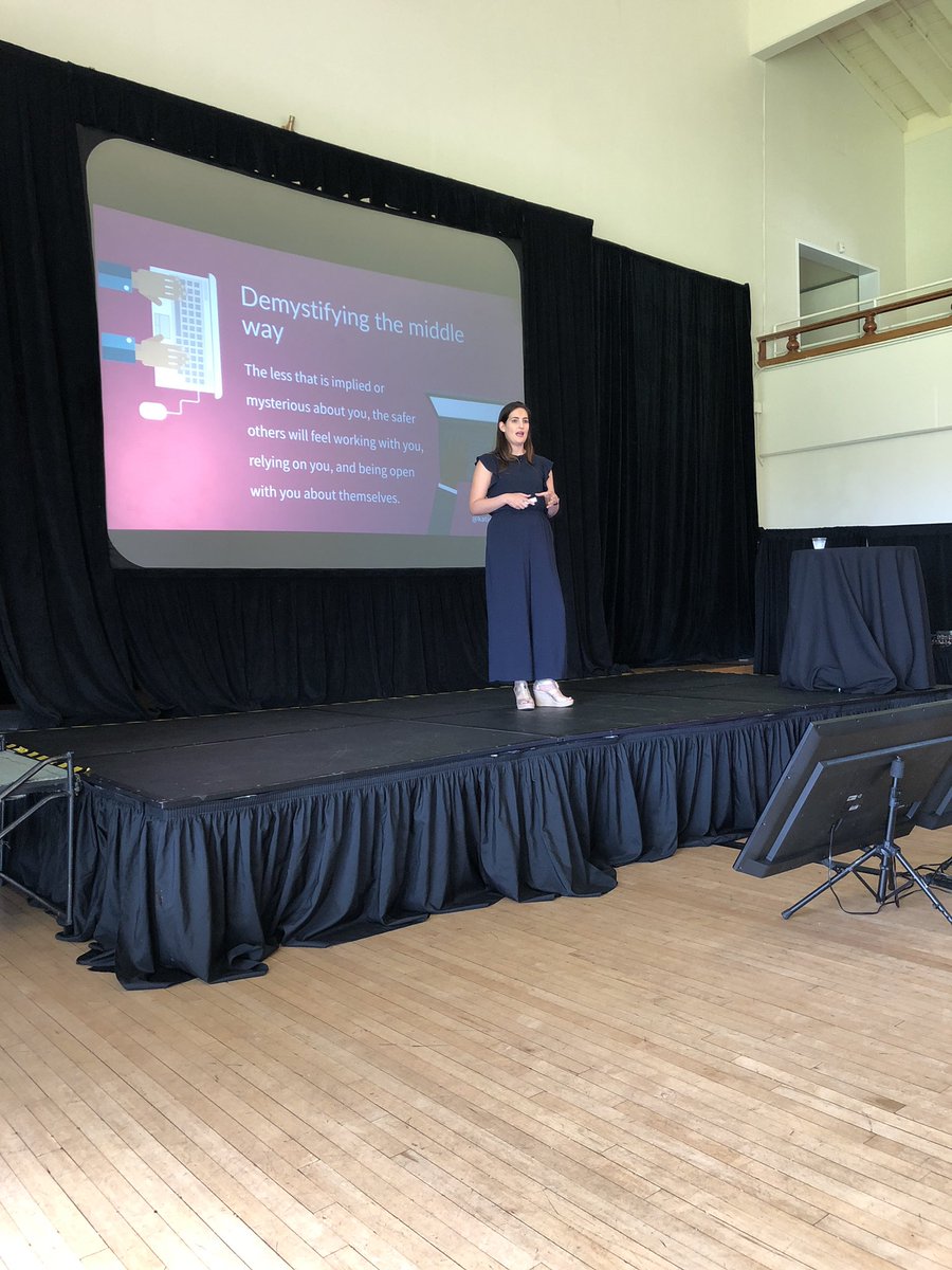 .@katie_womers offering concrete steps on becoming an authentic leader. Pro tip create a manager readme about yourself and what you value.