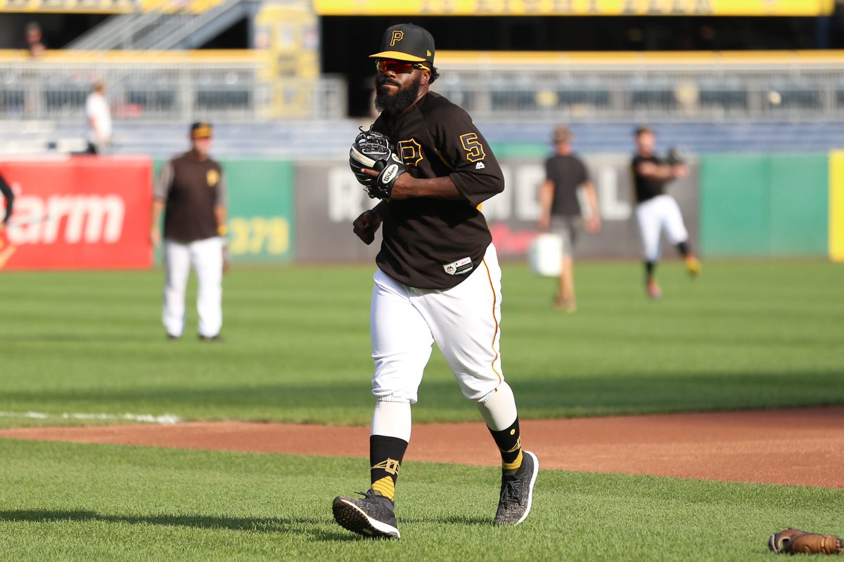 Pirates's tweet photo. BP on our last Friday at home this season. ⚾️  

#LetsGoBucs https://t.co/mQBbeoNqwX