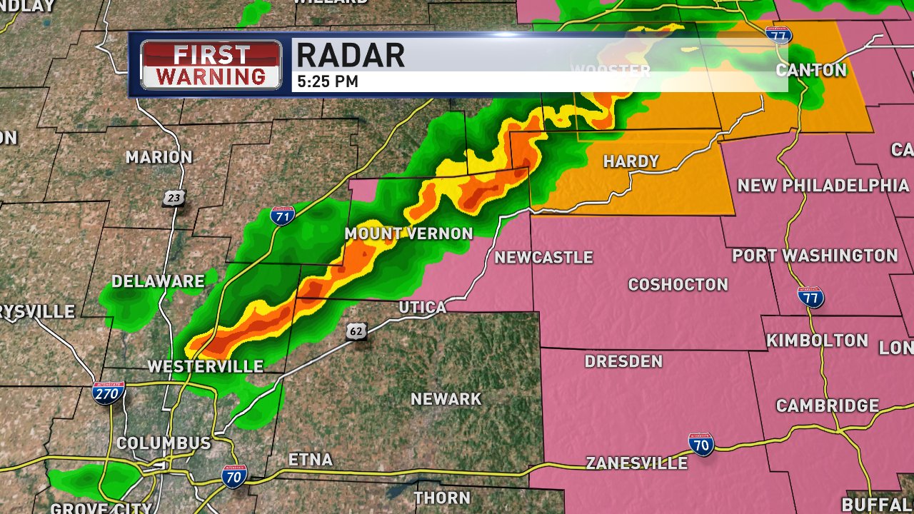 Marshall McPeek on Twitter "Strong storms moving into Sunbury and