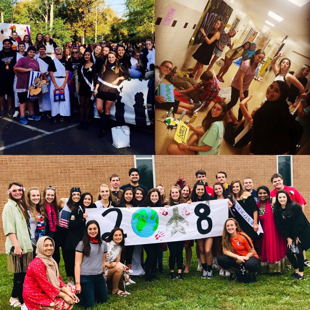 MrWickhamLB's tweet photo. Weird not being in the parade so here are some of my favorites from the past few years with my @LBSS2018 class 💜💛🐻 @FCPSLBSS https://t.co/cDujy3iTQh