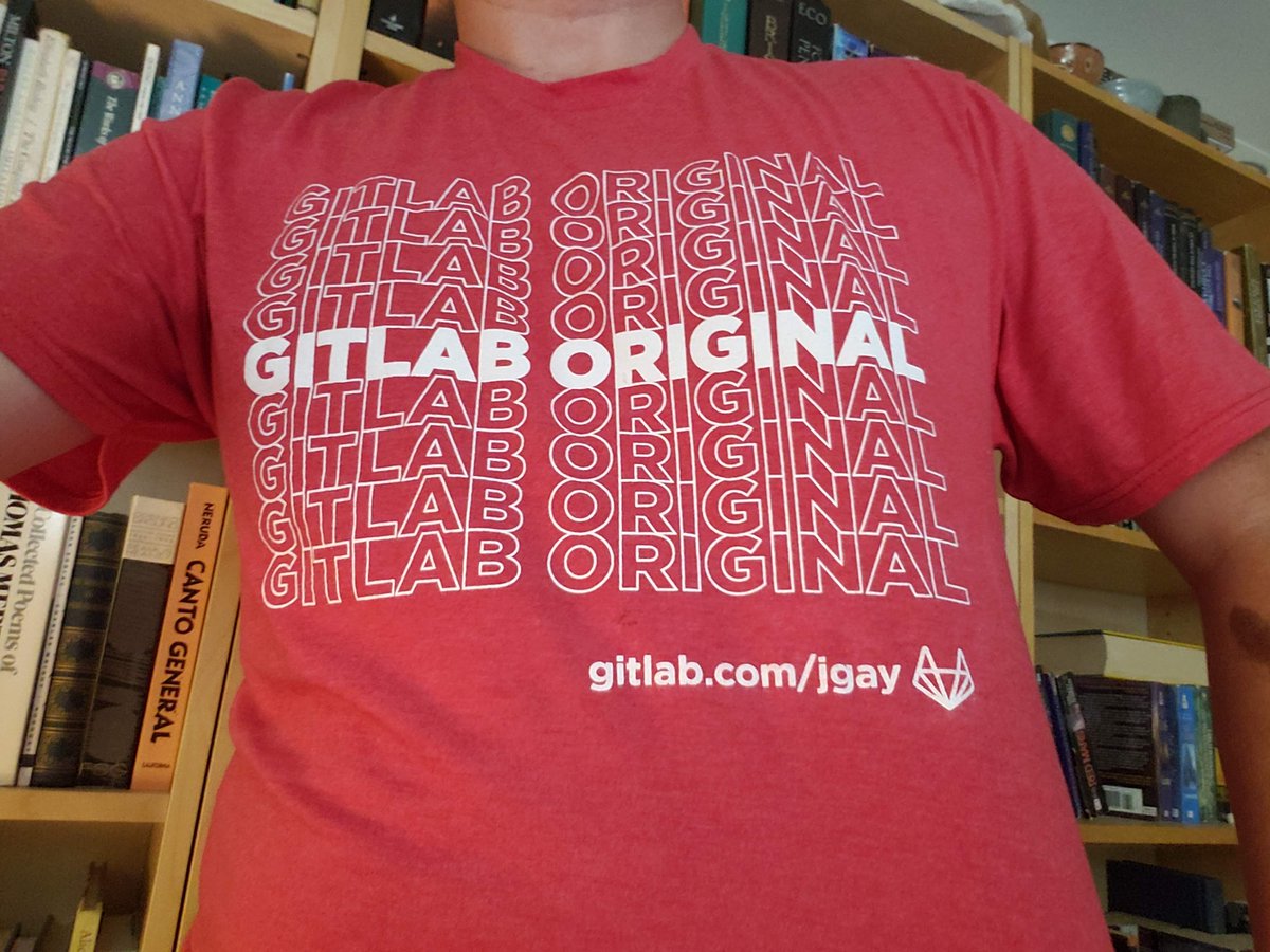 joshuagay's tweet image. Congrats @gitlab on your $100 million funding Series D round and thank you for this awesome t-shirt! #movingtogitlab