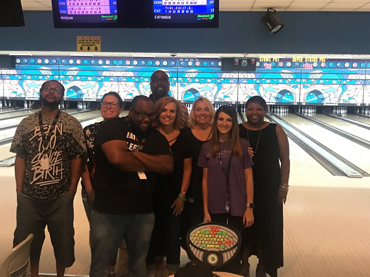 ⁦@CapeAtt⁩ #tugglenation @teamkaip #cape2 - took the top 7 for August BP bowling! Way to go Catherine B, issac, Kerra, Courtney, Morgan, AJ and Shontel!  So proud of you!!!