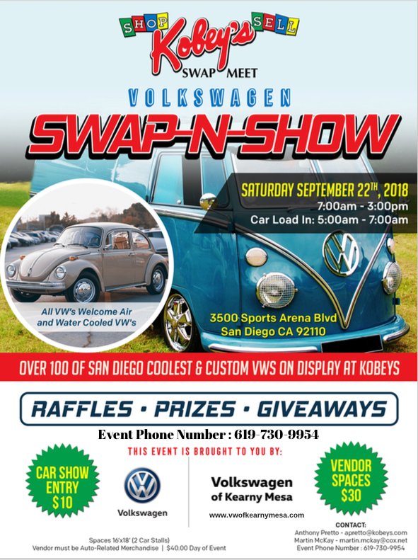 Vw San Diego >> Kobey S Swap Meet On Twitter San Diego S Largest Vw Show Vw San Diego >> Kobey S Swap Meet On Twitter San Diego S Largest Vw Show
