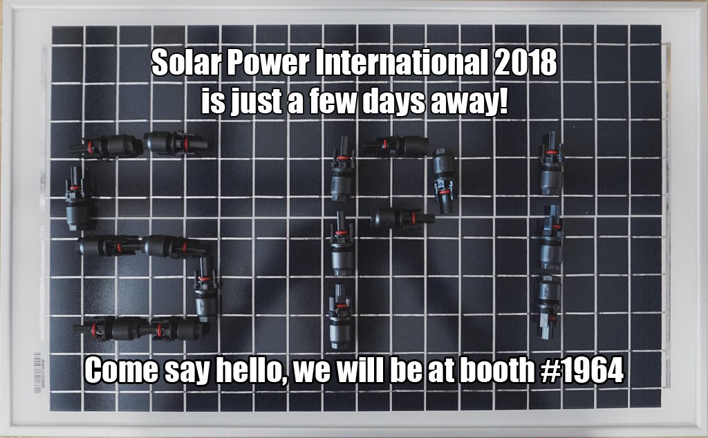 Ready for #SPIcon ? We would love to see you, stop by our booth, # 1964. TitanSolarSupply.com - - #solarpower #solarenergy #solar #solarpowerinternational #spi2018 #renewableenergy #renewables #solarconvention #tech #technology #FridayFeeling #gogreen #solarinstaller #electric