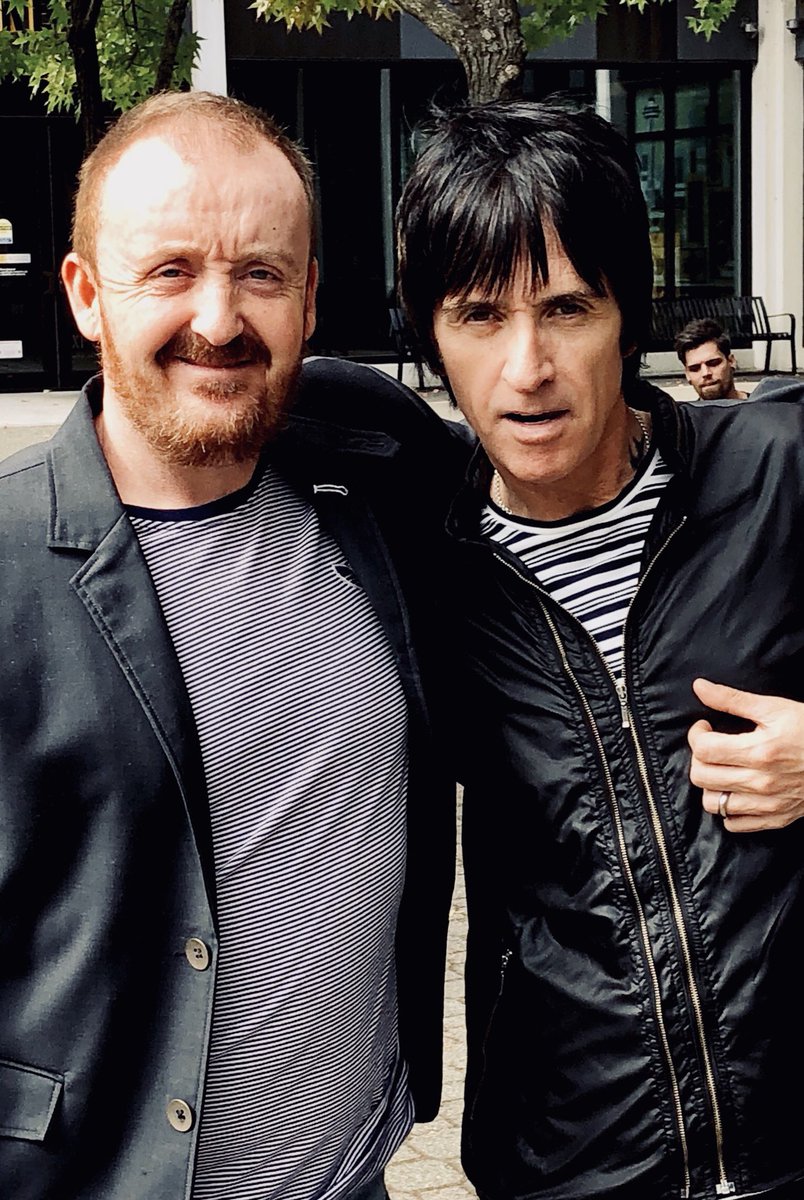 marcnic18's tweet image. With the maestro @Johnny_Marr The one person in the world I’d like a picture with. Thanks @kexp #hihello
