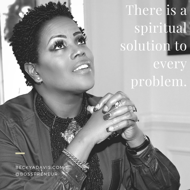 Bosspreneur's tweet photo. There is a spiritual solution to every problem - but you must connect spiritually to get it! #Bosspreneur #40DPB https://t.co/XNgGXU2hDA