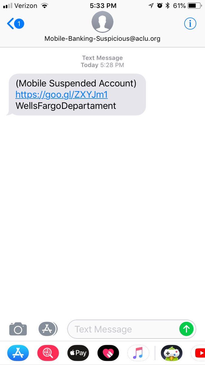 DumplingHouse's tweet photo. @WellsFargo Hi, I got this text message but I don’t have a Wells Fargo account... https://t.co/G8YXRARsxI
