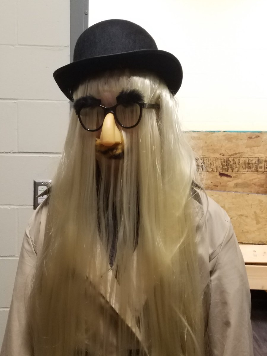 mrsgauthierRHS's tweet photo. Cousin IT got into some props at rehearsal today. Silly  Addams! #WhenYoureAnAddams #snapsnap #wheresIT https://t.co/r55XT9ZBcw
