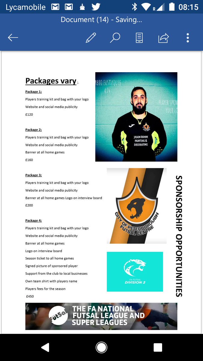 N24Fabio's tweet photo. Another great training last night role on our first game next Sunday feeling good thank you for the continual support from still on the lookout for a #sponsor   @N24Fabio @subxpress @GPsuppsltd @peterborofutsal @FAFutsalLeague https://t.co/zoA3LILqg0