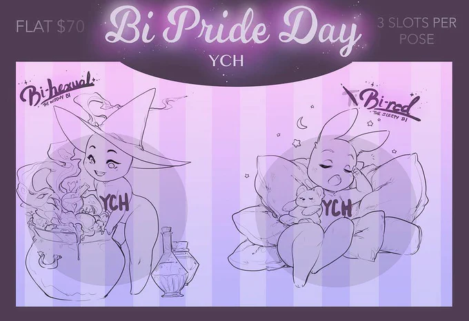 ??? BI YCH IS LIVE ???

• https://t.co/m9Rf0sU0Dr •

Thank you all so much for any likes, RTs, and participation- stay proud! 

(P.S. you can always claim a slot here if you don't have an FA account) 