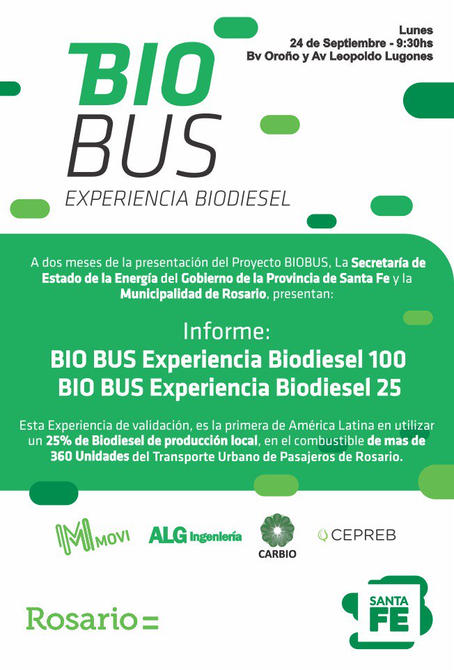 GeeseVeronica's tweet image. #BioBus #Rosario por una estrategia nacional en bioenergías.. 🇦🇷💚💚💚#RenovablesModeloSantaFe #santafebioenergetica
