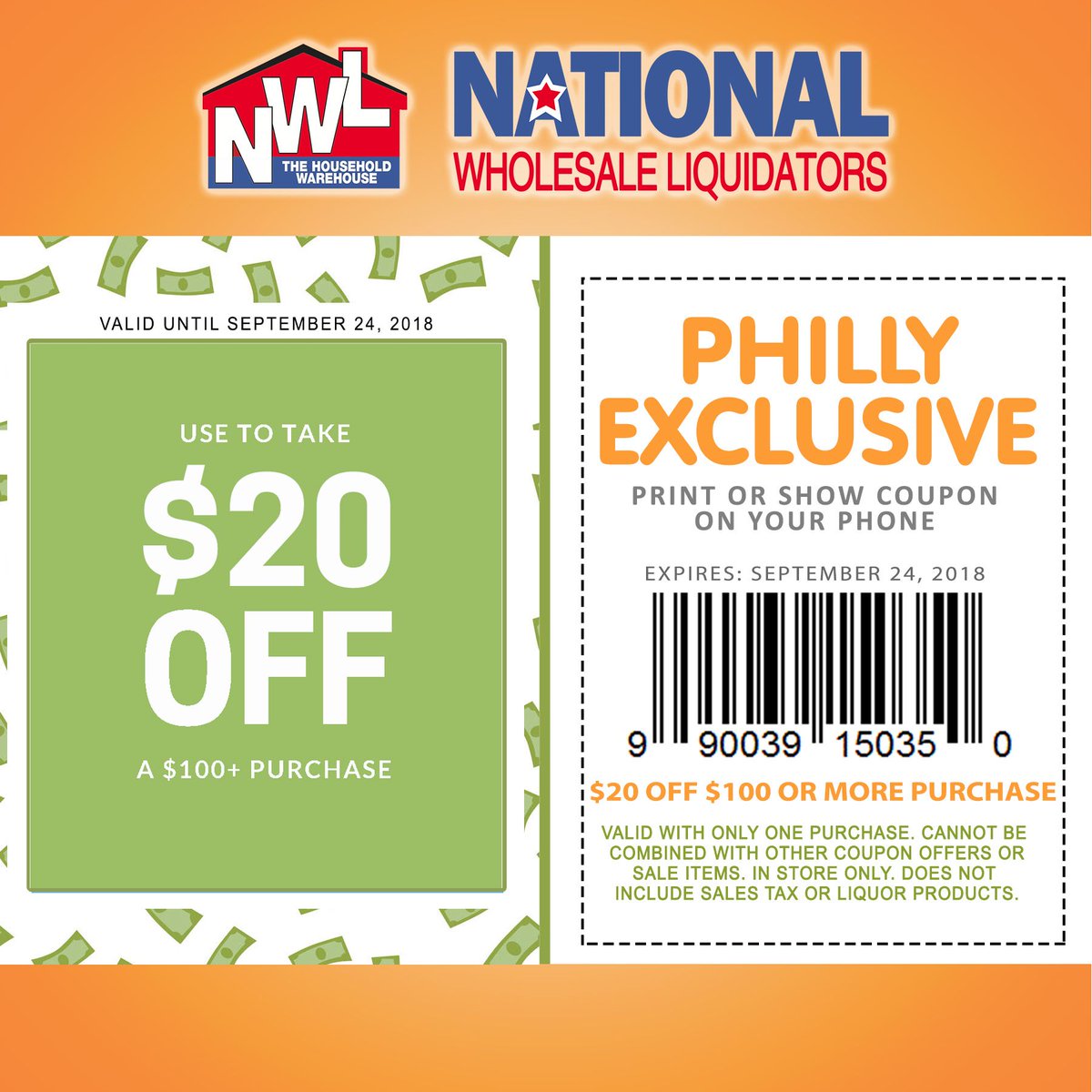 shopnwl's tweet photo. Surprise Philadelphia Customers, We've just decided to hit you with 3 Exclusive Philly Weekend Coupons! Hurry These Coupons End Monday! #coupons #savemore #phillycoupons #philadelphia #philadelphiacoupons https://t.co/UvmIai9FrP