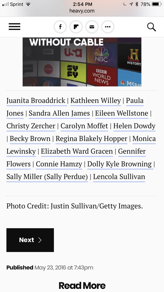 lpies3's tweet photo. All this talk about believing the victim with no consideration for due process. I remember these 17 women being victim shamed by liberals not that long ago. What about these women? #IBelieveHer #ClintonVictims #Liberals #IStandWithBrett https://t.co/HwWiKhxoIH