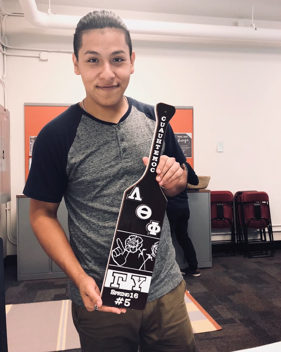 DePaulLambdas's tweet photo. MEET THE LAMBDAS DAY 5: Luis "CUAUHTÉMOC" Roman (SP16 5-Tail) He/Him/His

Year: Senior 
Major: Finance
Minor: Management 
E-Board Position: Treasurer and Administrative Officer

#WhosWhoAtDPU #BrownAndWhite #Since1975 #TheFirst #ChivalryAboveSelf #GUTimes #TailClub https://t.co/98pytgJUVR