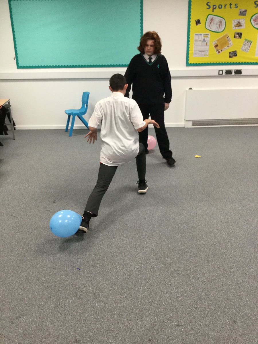 Some interesting distraction techniques used in the ‘pop the balloon’ game for #PrincesTrust 😂 #problemsolving #socialskills <a href="/The_Eden_School/">Eden School</a>
