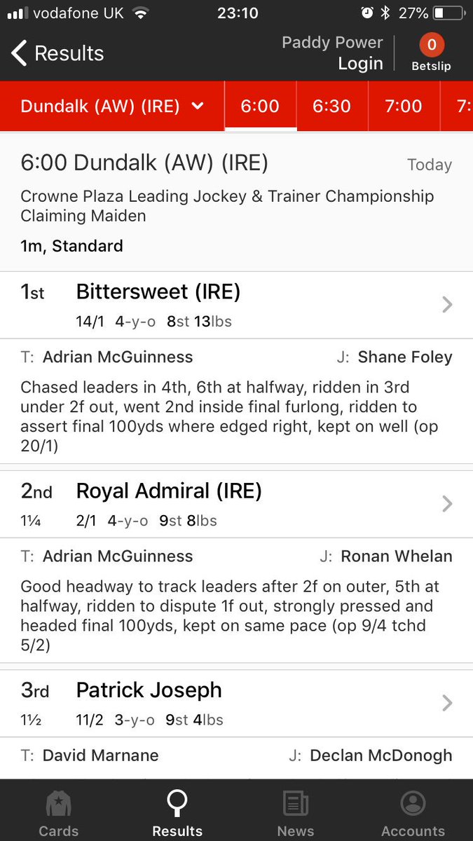 fitzy207's tweet photo. Delighted with private purchase Bittersweet for @adomcguinness1 @stephent435 & @Anthony_ODon winning her maiden on her first start for new connections .
Well done to everyone @adomcguinness1 racing #greatteam #winningresult https://t.co/cYEbugHePi