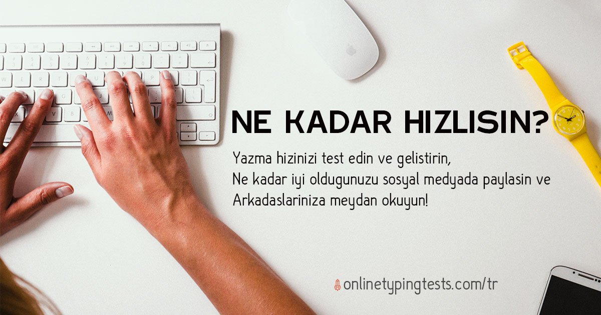 Ne kadar hızlı yazabilirsiniz❓ Online yazma testimizle klavye hızınızı test edin ve yazma hızınızı geliştirin. Arkadaşlarınıza meydan okuyun‼ onlinetypingtests.com/tr/
#klavyehızı #yazmatesti #10parmak #katip