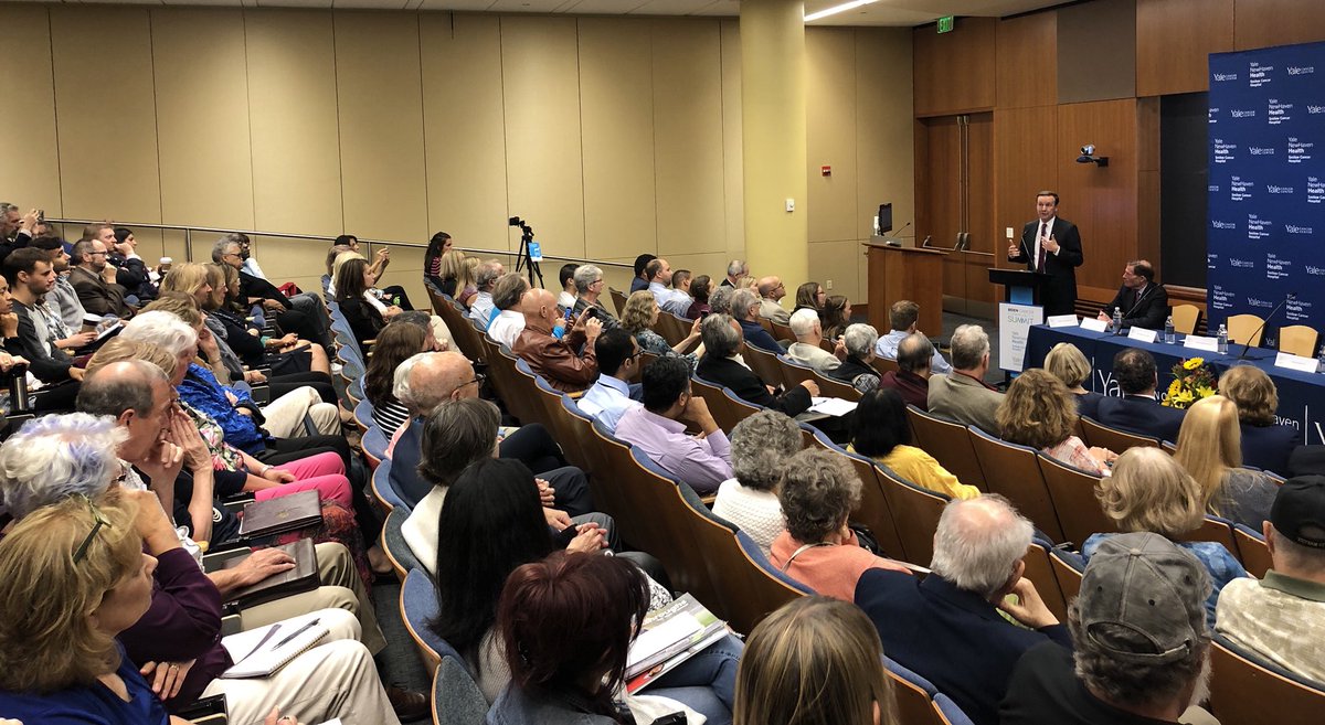 Great discussion at @YaleCancer today with doctors, researchers and patients about new developments in combatting cancer. Thanks to all of the patients and families who came to share their stories with us. #BidenCancerSummit