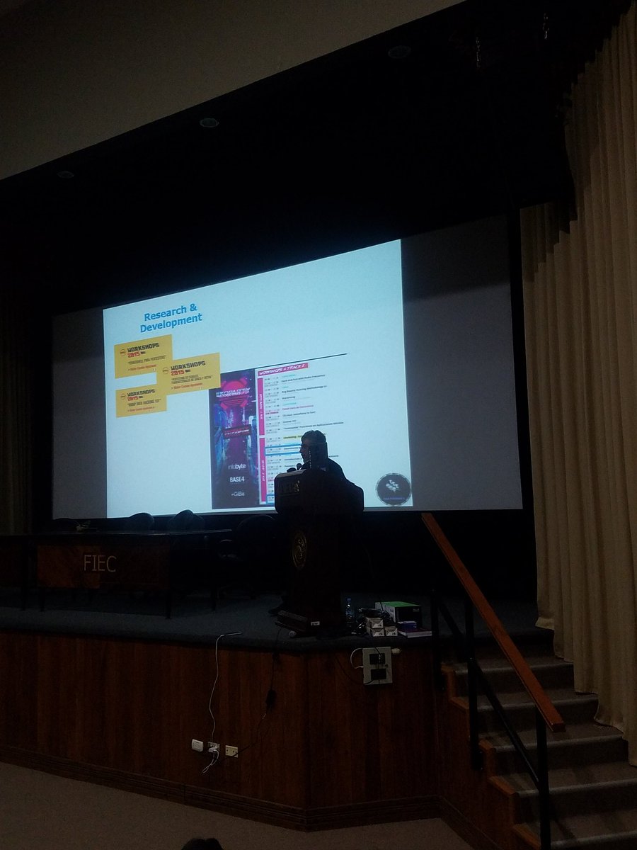 EcuaHackCon's tweet photo. Para cerrar con broche de oro #EcuaHack2018 capítulo #Guayaquil, Walter Cuestas @wcu35745 con su ponencia: De Usuario de Tools a Pentester Real.
#CerrandoEcuaHack2018 https://t.co/lgzwQJely6