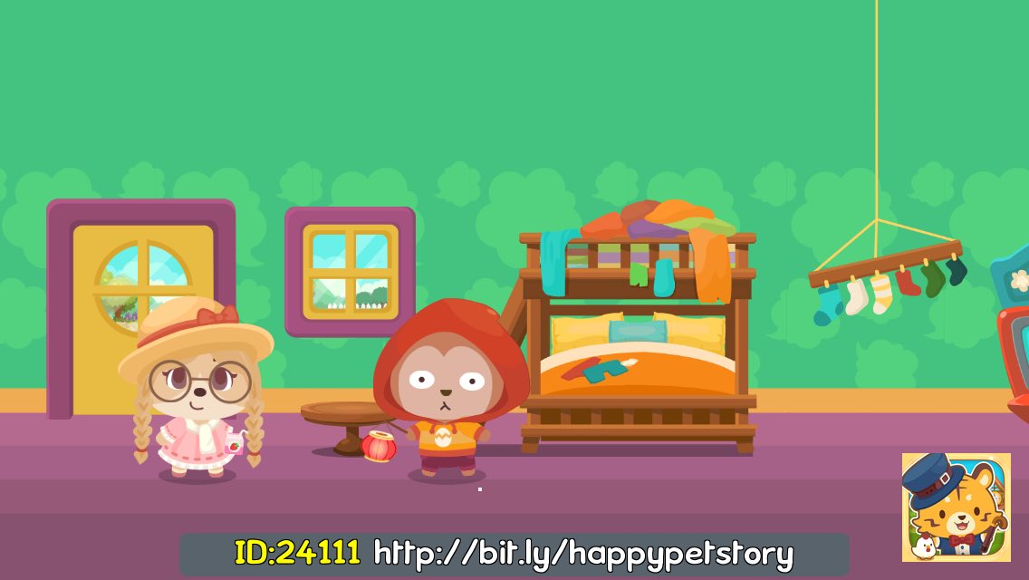DMirend's tweet image. All my #HappyPetStory decos are special-themed! FREE room with Invite Code: 24111. Add ur special touch! bit.ly/happypetstory