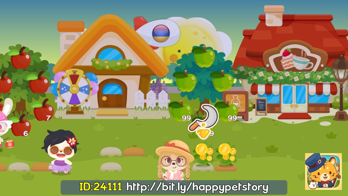 DMirend's tweet image. All my #HappyPetStory decos are special-themed! FREE room with Invite Code: 24111. Add ur special touch! bit.ly/happypetstory