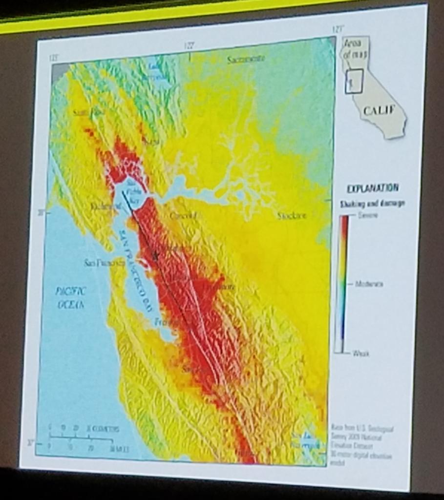 earthquakemom's tweet image. Great #HayWired #SciComm and sci #RiskComm by Ken Hudnut @kwhudnut @USGS Joint National &amp;amp; International @AEGweb meeting. #outsmartdisaster