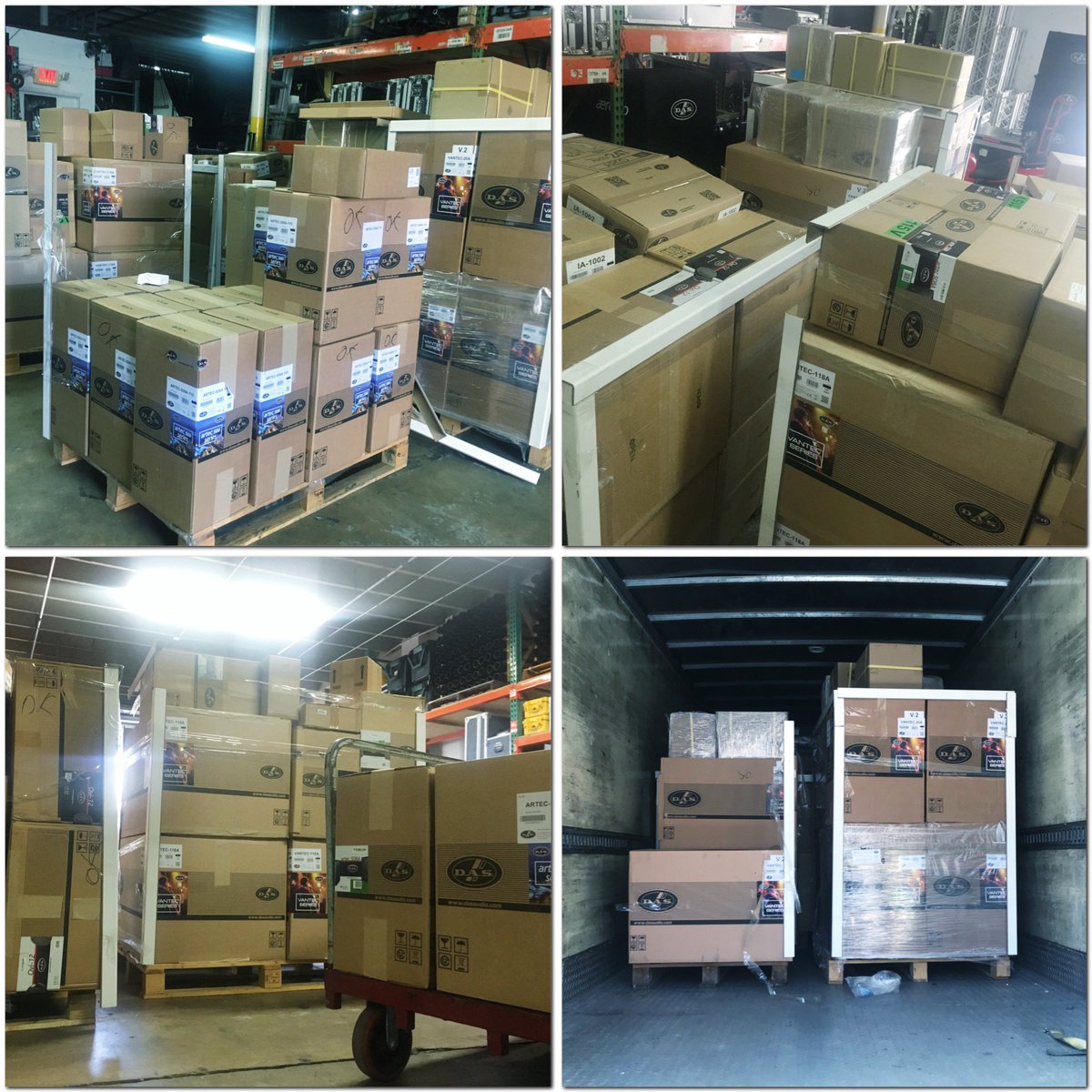 LightFXPros1's tweet photo. New Gear from @dasaudiousa being prepped for an install! >> https://t.co/E9gaT347x2 https://t.co/pK3UBr6yW8
