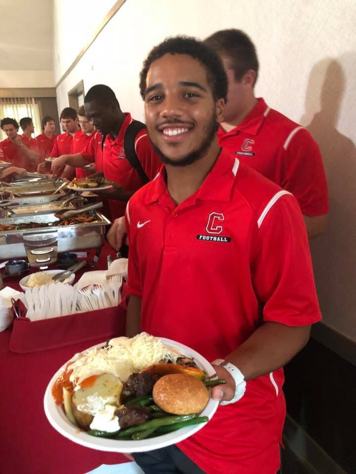 Proud to serve our student athletes tonight! Go Big Red!! #CornellHomecoming