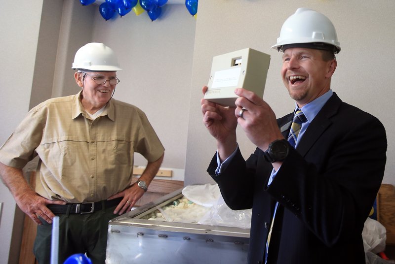 #PHOTOS bit.ly/2O0SI05 <a href="/LCCC/">Laramie County C.C.</a> opened time capsule from 1993 as part of 50th anniversary.