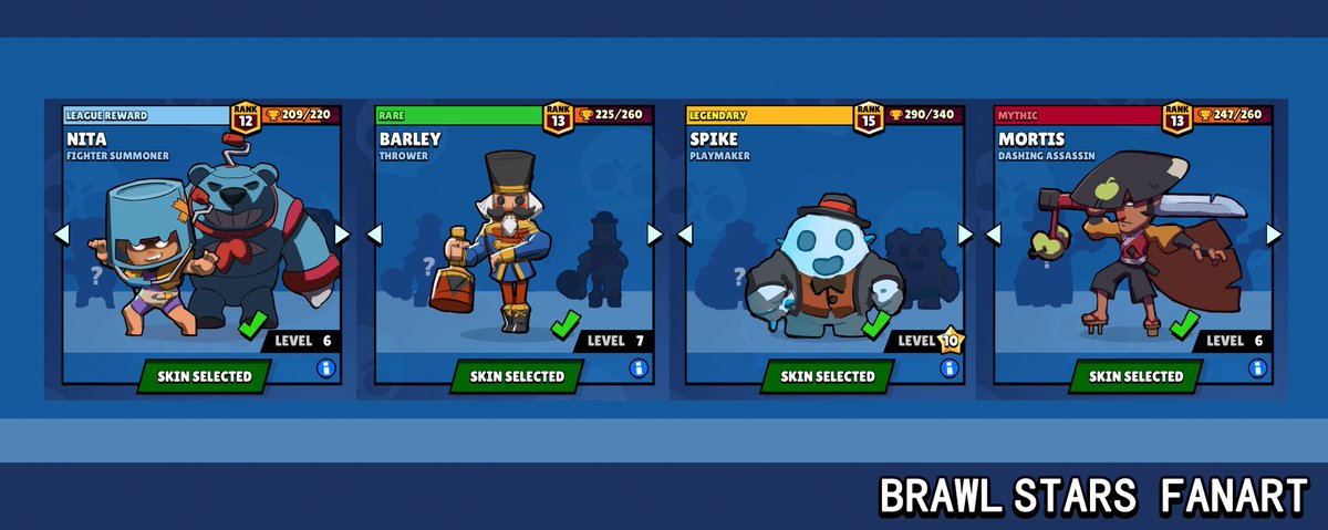 Error404 On Twitter This Is My Fanart Work For Brawlstars I Hope They Can Release More Brawlers And Funny Skins