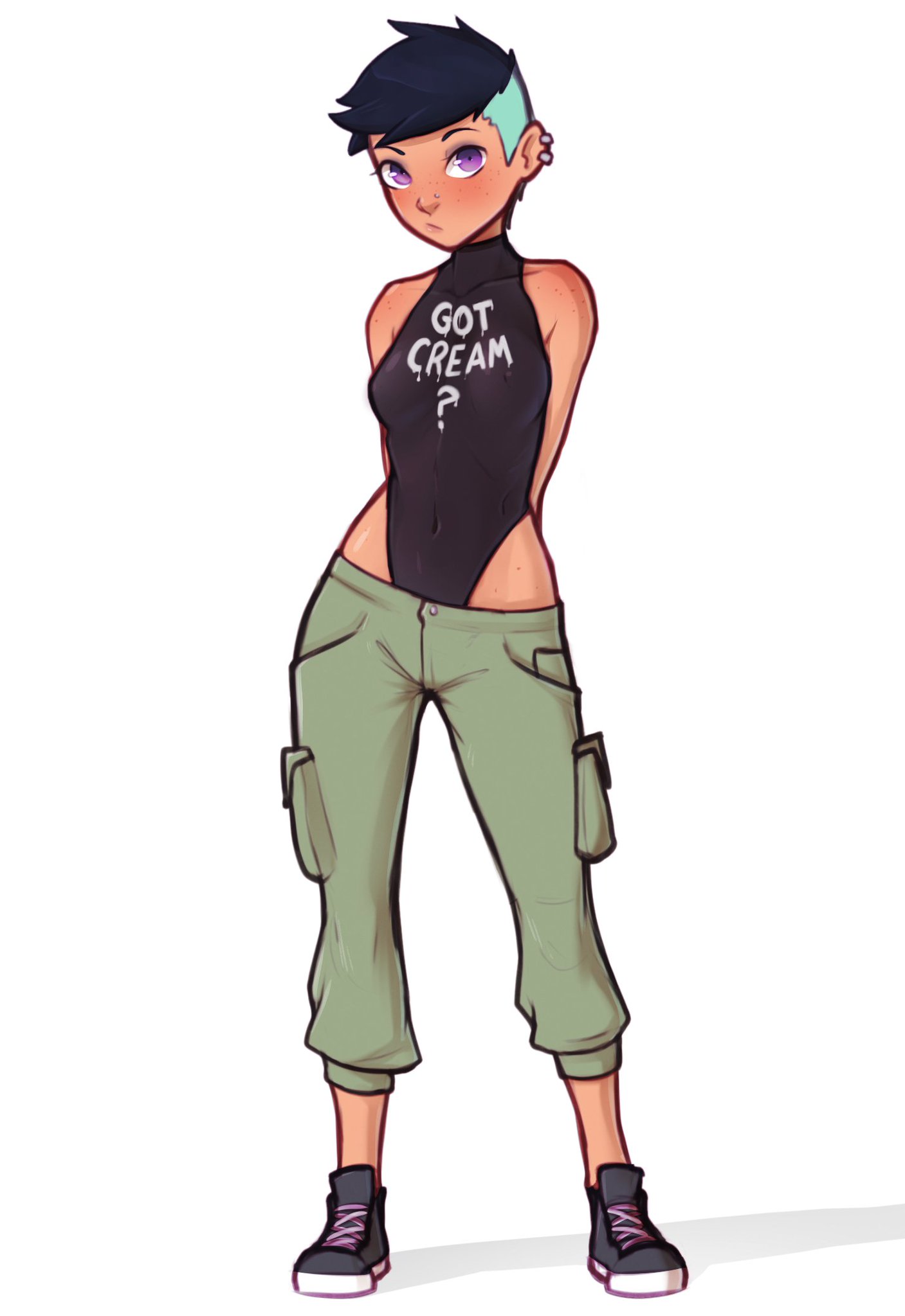 Pudge 🔞 on X: A warm up doodle of Riley. My petite lil OC girlie. <3  t.cojtKZrB0qS6  X