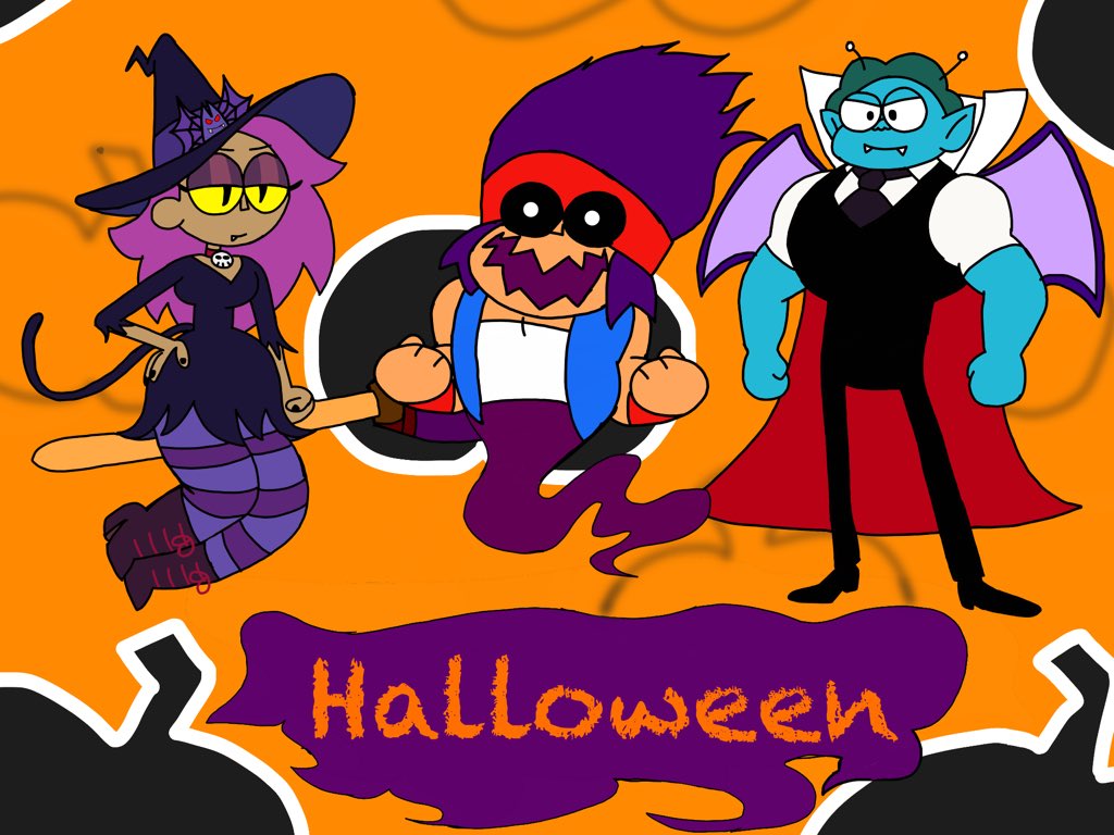 sevenspirits07's tweet photo. @_MelRodriguez_ Fourth. KO, Rad, and Enid as the Halloween trio. https://t.co/VaBriqZrNJ