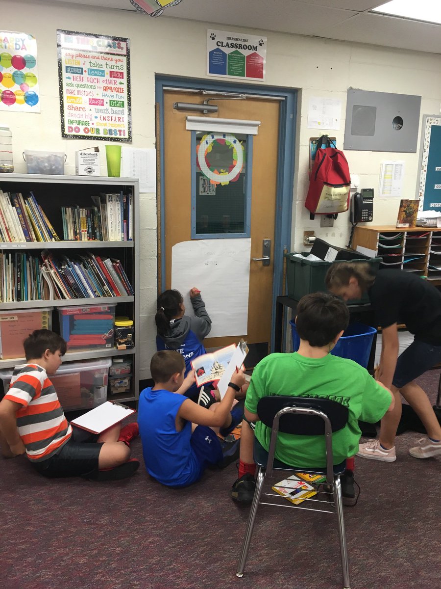 gbs_caputo's tweet photo. GBS 5th graders working hard on identifying main idea and details in books about Leonardo Da Vinci and The Renaissance! https://t.co/B0jWWri1hk